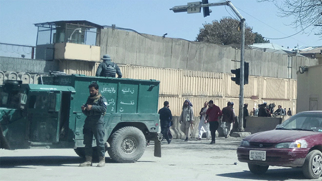 Sicherheitsmaßnahmen in der Innenstadt von Kabul